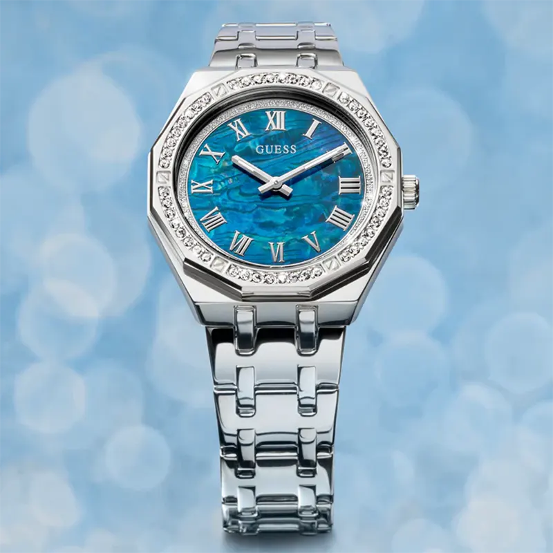 Guess Desire Trendy Blue MOP Dial Ladies Watch- GW0770L1